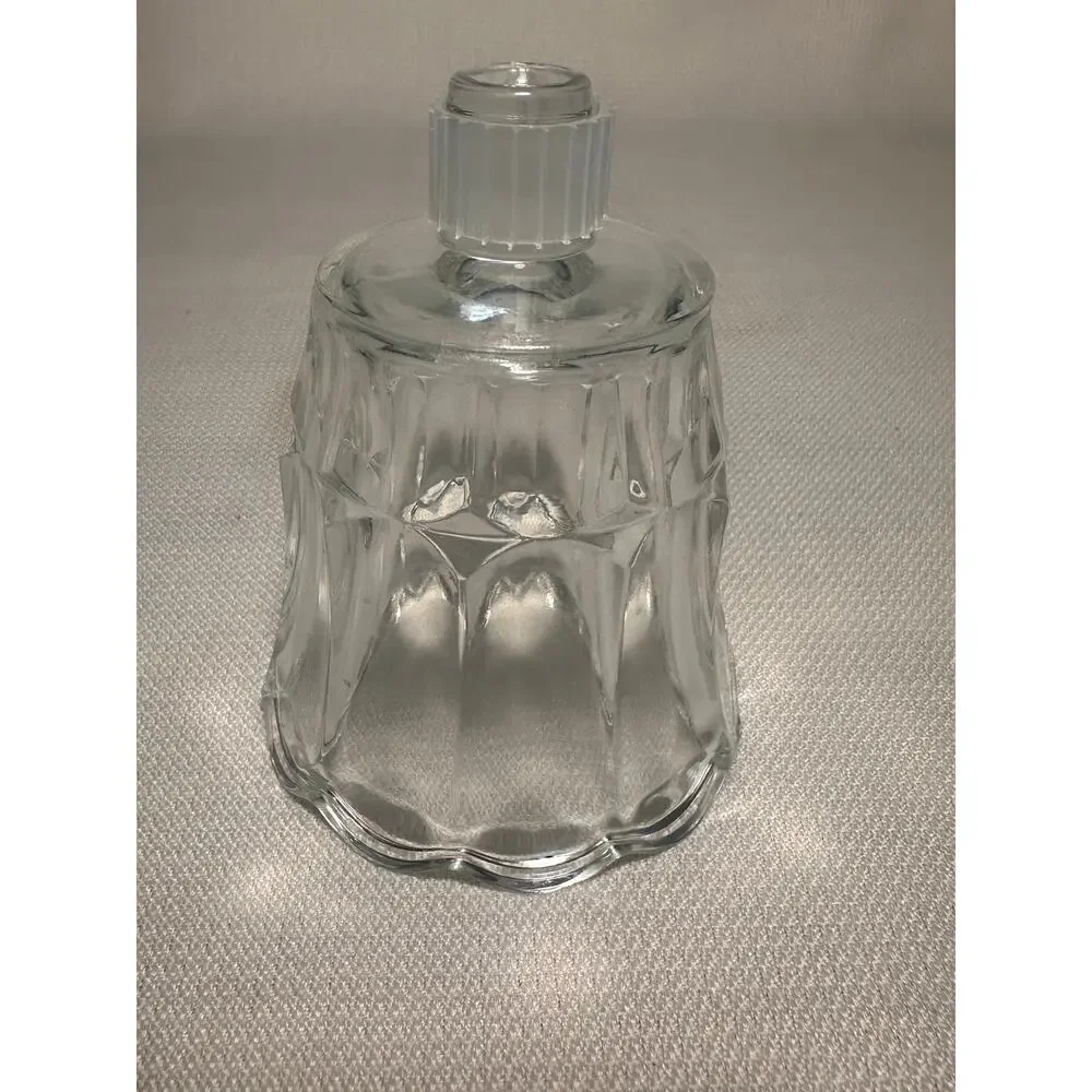 Vintage Homco Starlite Clear Glass Peg Votive Candle Holders Set of 2 USA